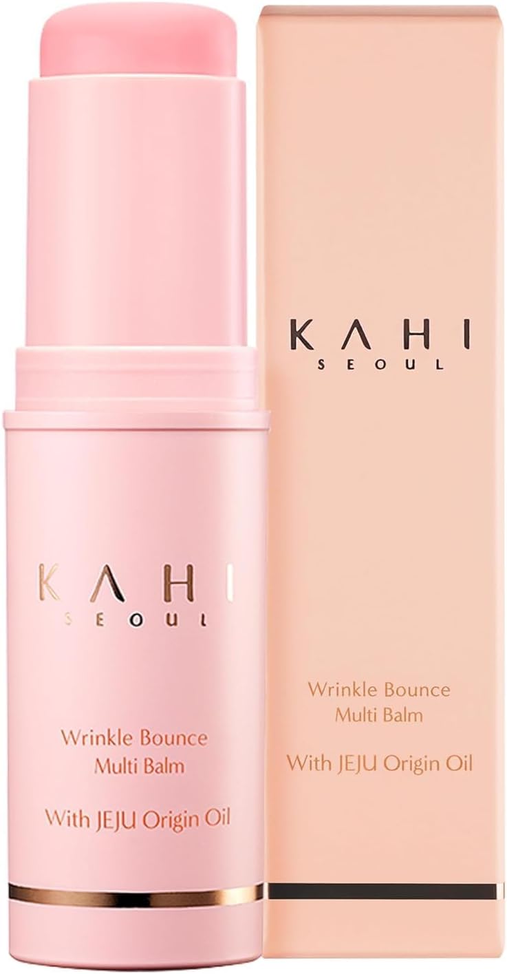 AHI Wrinkle Bounce Multi Balm Facial Moisturizer | All-in-One Hydrating Lip Balm Eye Cream Neck Cream Make Up Base & Face Mist Moisture Balm Stick HIDRATA E CORRIGI COREANO